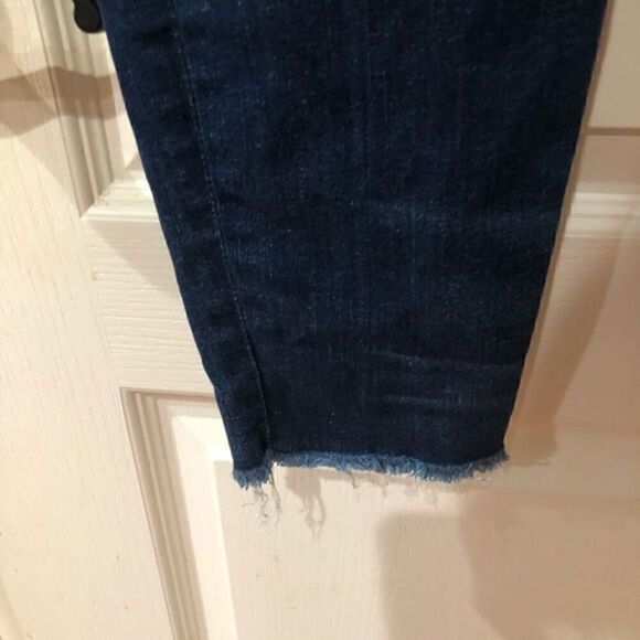 J. Crew toothpick denim jeans frayed hem‎ size 27 - Picture 2 of 6